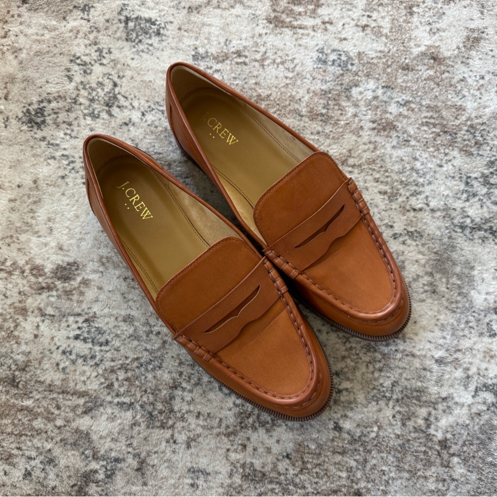 J. Crew Brown Leather Loafers, 10